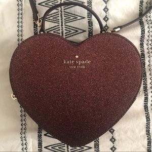 Kate Spade Love Shack Glitter Heart Purse Crossbody